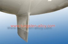 Tungsten alloy counterweight for sailboats